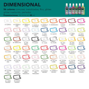 Pintura Dimensional ETERNA – Colores Tradicionales 40ml.