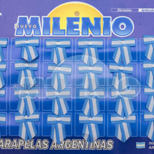 Escarapela de Tela Nº 109 – Moño Doble x24 un.