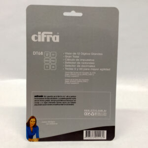 Calculadora CIFRA DT 68 – 122 Digitos – De escritorio con visor