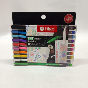 Boligrafo Roller FILGO TNT Pintura al Agua X 10 Colores surtidos