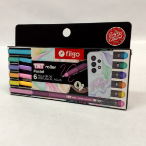 Boligrafo Roller FILGO TNT Pastel Pintura al Agua X 6 Colores