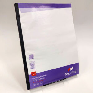 Cuaderno Tapa Flexible Correspondencia N 3 Triplicado – TALOFFICE