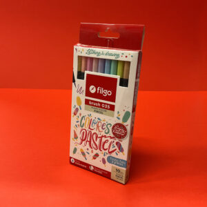 Marcador Punta Pincel Filgo x10 Colores Pastel