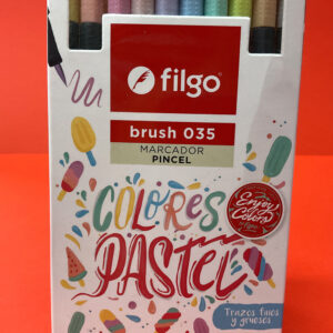 Marcador Punta Pincel Filgo x10 Colores Pastel