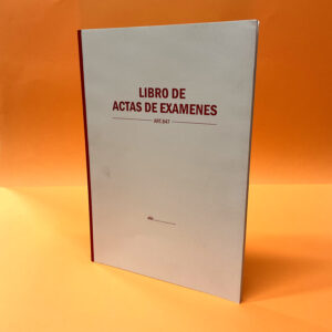 Registro / Actas de examen TAPA FLEXIBLE – 200 folios