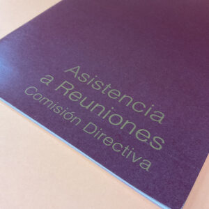Libro Asistencia de Reuniones Comision Directiva Tapa Flexible – 2327
