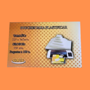 Hojas Plastificado en Caliente RAFER – Tamaño oficio – 150 micrones