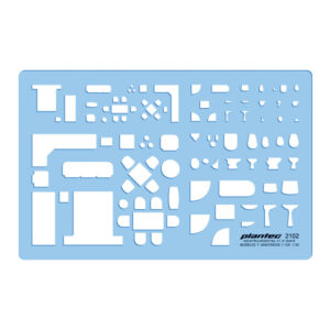 Plantilla MUEBLES / SANITARIOS 1/100 1/150 PLANTEC 2102
