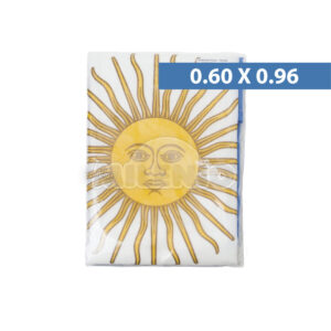 Bandera Argentina con sol MILENIO 0.60 x 0.96 mts.