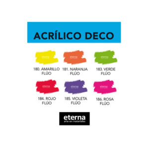 Acrílico Decorativo x 250ml. Flúo – ETERNA