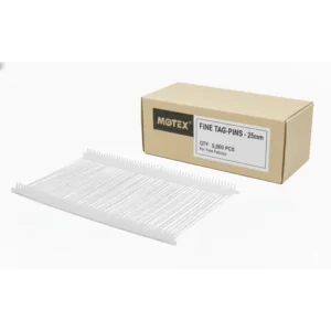 Etiquetas colgantes MOTEX – TAG PIN (F) 25mm x 5000 unidades