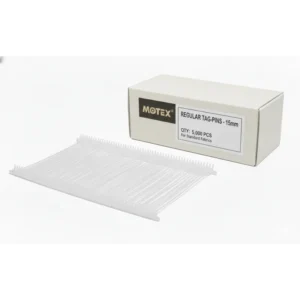 Etiquetas colgantes MOTEX – TAG PIN (R) 15mm x 5000 unidades