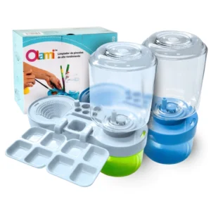 Limpiador de Pinceles con Paleta y Depósito – OLAMI