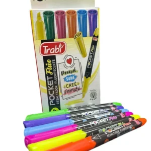 Resaltador Trabi POCKET Flúo x6
