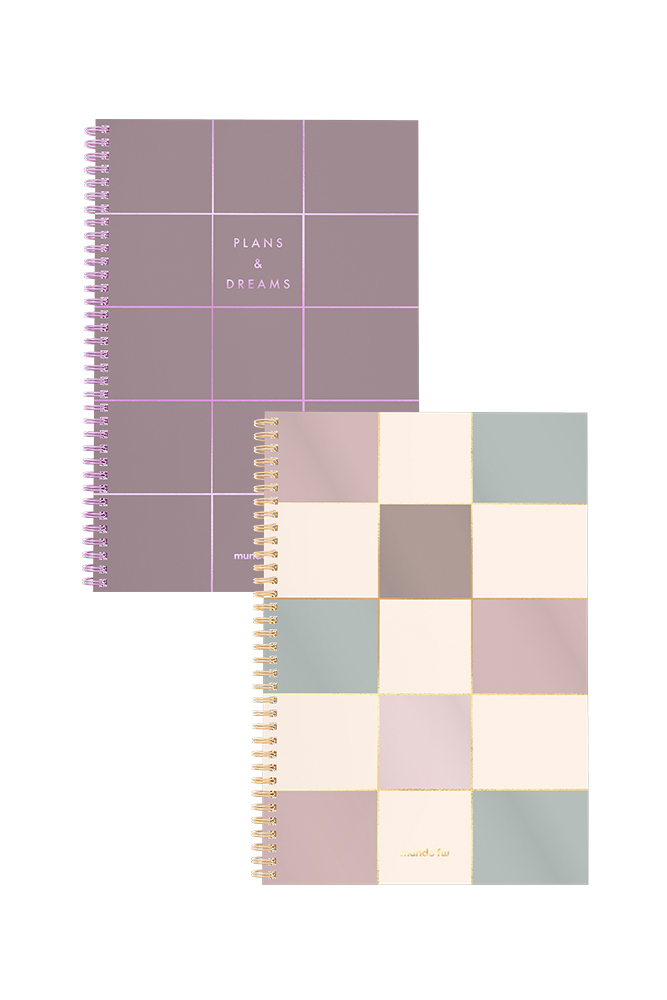 Cuaderno FW Infinity Book A4 Tapa Semirrígida x 80 Hjs. Cuadriculadas Modelo: Neo Pink