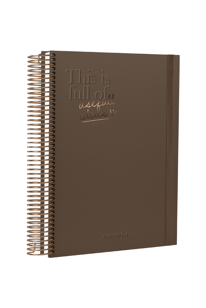 Cuaderno FW Infinity Book A5 Tapa Dura x 96 Hjs. Modelo: Coffe - Imagen 3