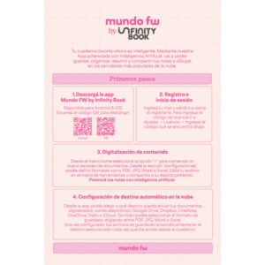 Cuaderno FW Infinity Book A4 Tapa Semirrígida x 80 Hjs. Modelo: Urban