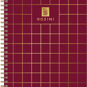 Cuaderno A4 Tapa UOMO Dura 90 Hjs. Rayadas con Espiral doble – ROZINI