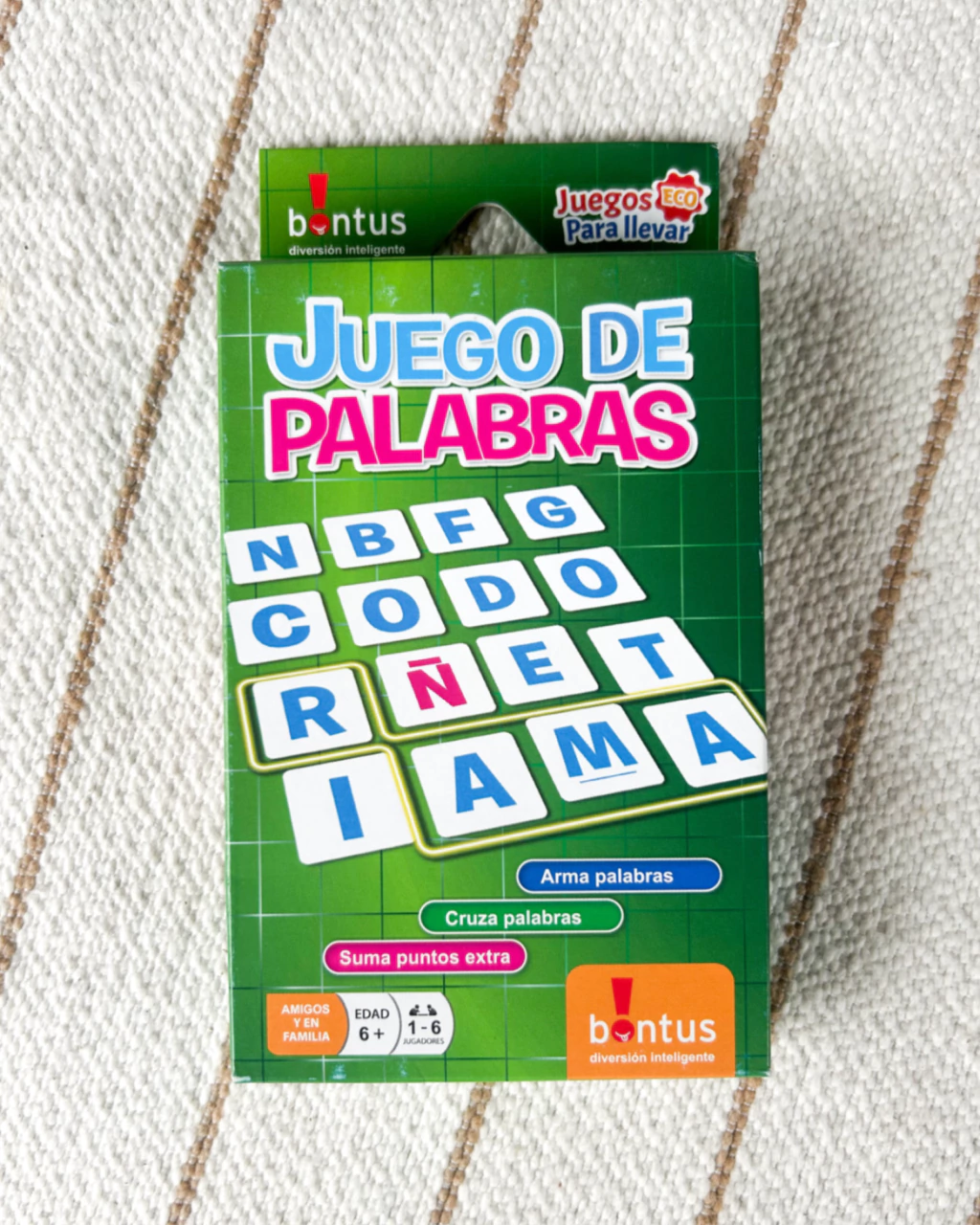 Juego de cartas "Juego de Palabras" para 6 años o +, entre 1 a 6 jugadores BONTUS
