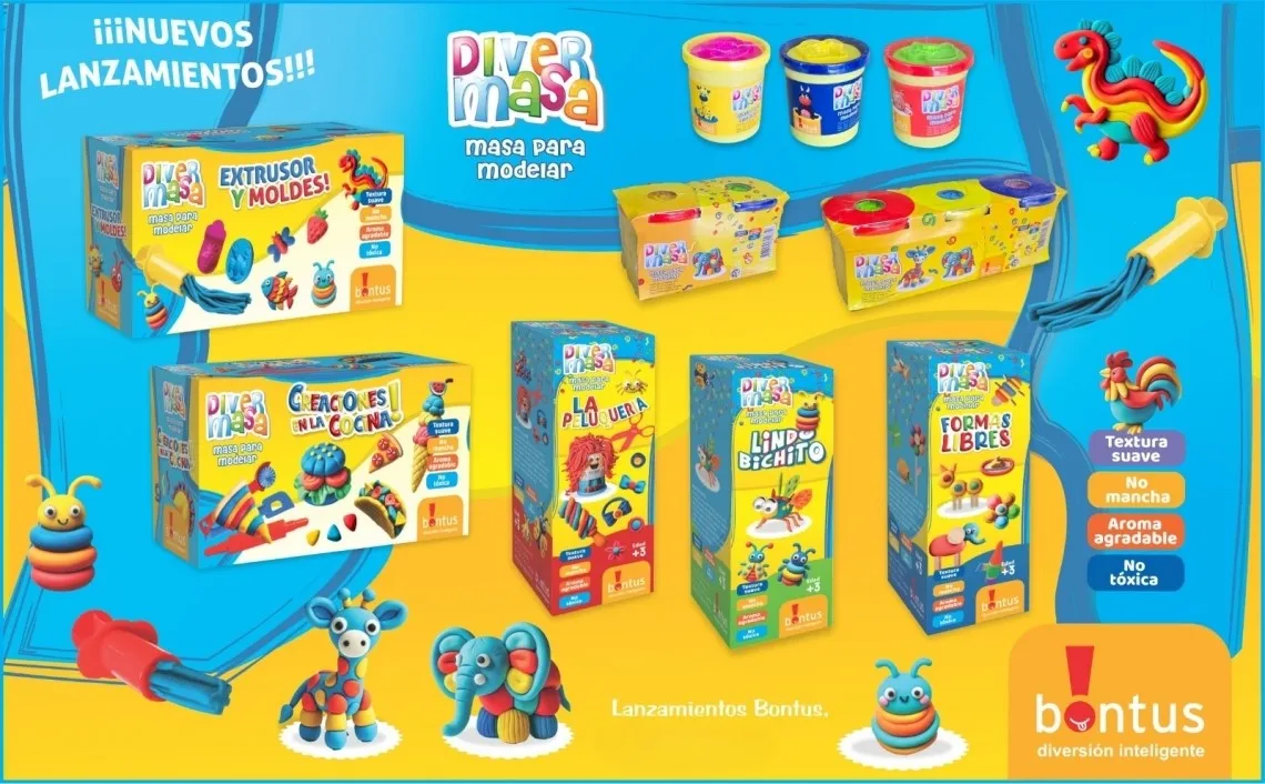 Juego de masas "Formas Libres" +3 años - BONTUS - Imagen 5