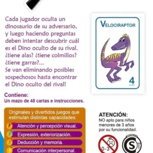 Juego de cartas «Dino detective» +4 años – BONTUS