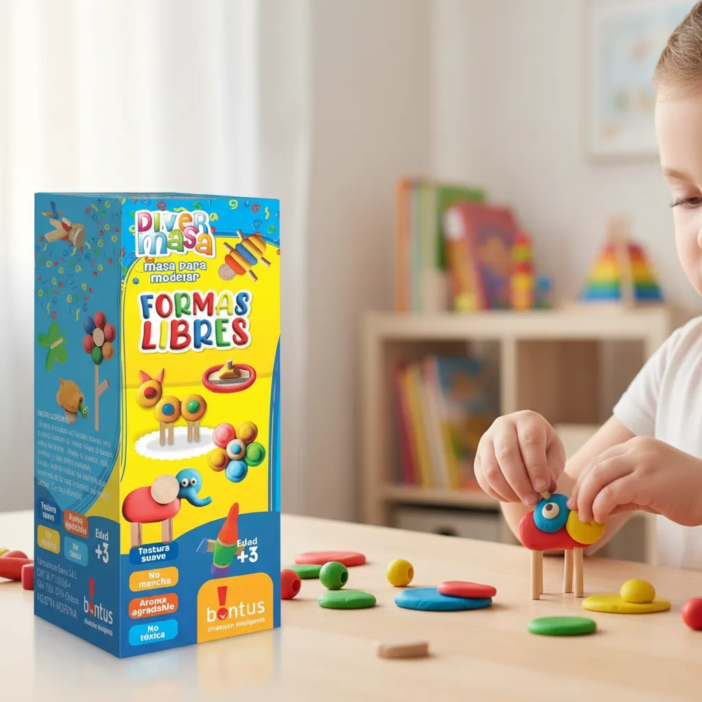 Juego de masas "Formas Libres" +3 años - BONTUS - Imagen 4