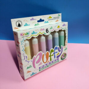 Set de Marcadores Puffy Pastel (Arte 3D) x 6 colores – KIRUKI 700018