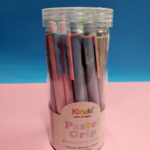 Boligrafo Retráctil Fantasía Pastel Grip Trazo Medio 1.0 mm Tinta Azul – KIRUKI 110015