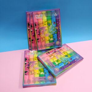Marcador fluo Flowers Perfumados 6 Doble punta, 12 colores neon – KIRUKI 180013
