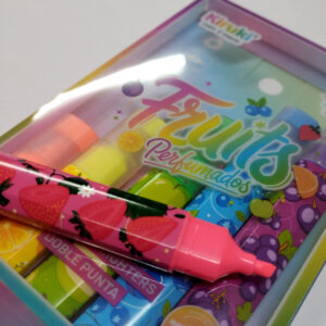 Marcador fluo Flowers Perfumados 6 Doble punta, 12 colores neon – KIRUKI 180013
