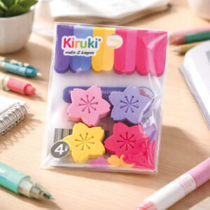 Goma de borrar con forma de flor Sakura x 4 unidades – KIRUKI