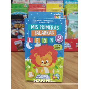 Cartas infantiles «Mis primeras palabras, León» con juegos y actividades +3 años