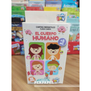 Cartas infantiles «El cuerpo humano» con juegos y actividades +5 años