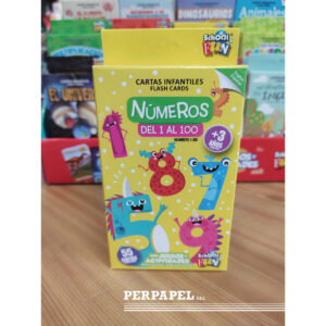 Cartas infantiles «Números del 1 al 100» con juegos y actividades +3 años