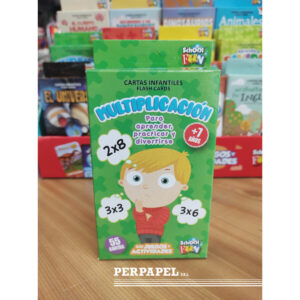 Cartas infantiles «Multiplicación» con juegos y actividades +7 años