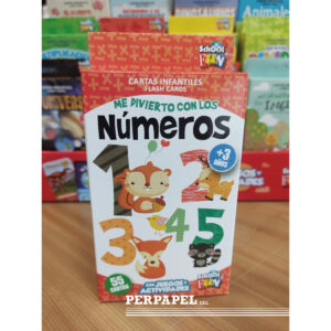 Cartas infantiles «Me divierto con los números» con juegos y actividades +3 años