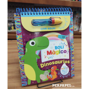 Libro para pintar con agua con «BOLI MÁGICO, DINOSAURIOS»