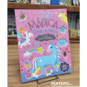 Libro de Actividades «Chispa mágica unicornios» + 100 stickers mágicos