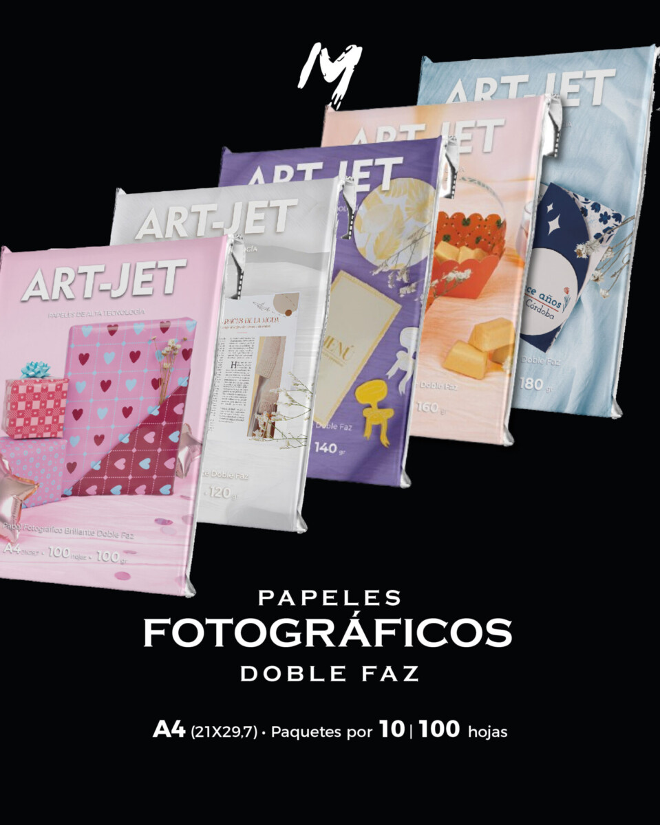Papel Fotográfico Brilloso Doble Faz A4 - Art Jet
