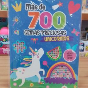 Libro con más de 700 gemas preciosas Princesas / Unicornios / Gatitos