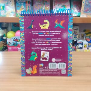 Libro para pintar con agua con «BOLI MÁGICO, DINOSAURIOS»