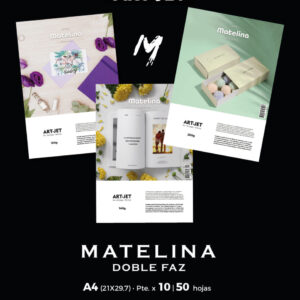 Papel Matelina A4 Doble Faz x 50 hjs.- Art Jet